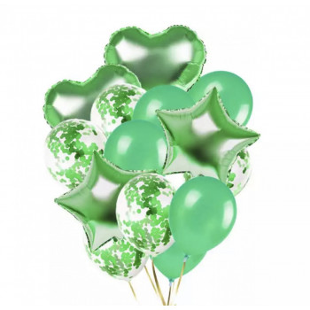 Набор надувных шариков 5399 14 шт зеленый