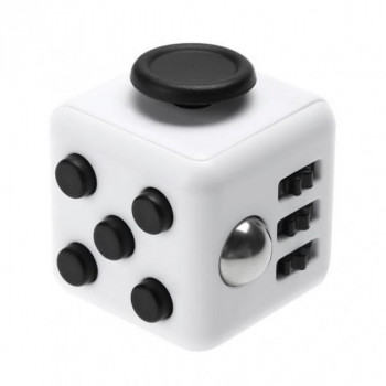 Кубик антистресс Fidget Cube 6215 2.8х2.8 см белый с черным