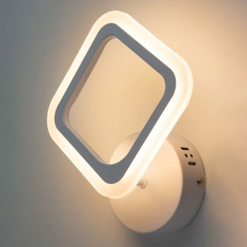 Светильник светодиодный настенный, LED бра Sunlight белый 5331/1W