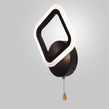 Светильник светодиодный настенный, LED бра Sunlight черный 6325/1SW