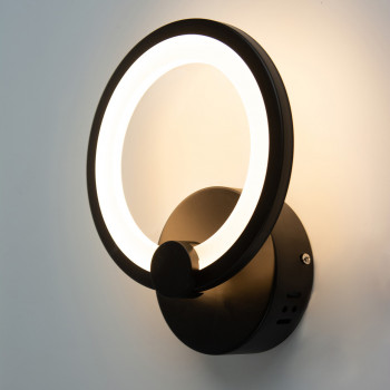 Светильник светодиодный настенный, LED бра Sunlight черный 5332/1W