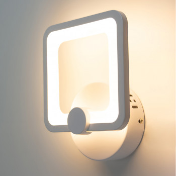 Светильник светодиодный настенный, LED бра Sunlight белый 5338/1W