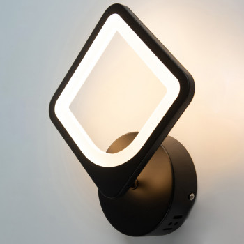 Светильник светодиодный настенный, LED бра Sunlight черный 5631/1W