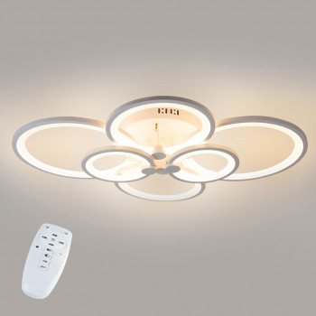Потолочная LED люстра, светильник светодиодный белый Sunlight  5332/2+2+2