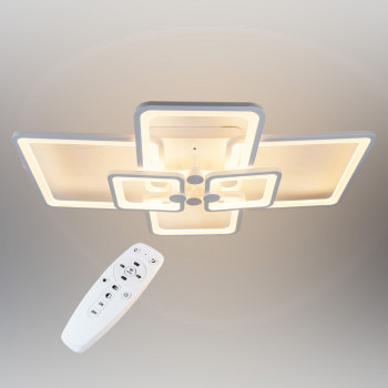 Потолочная LED люстра, светильник светодиодный белый Sunlight  5338/2+2+2