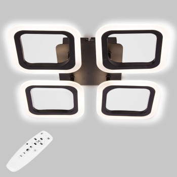 Потолочная LED люстра, светильник светодиодный Sunlight черный 6325/4S