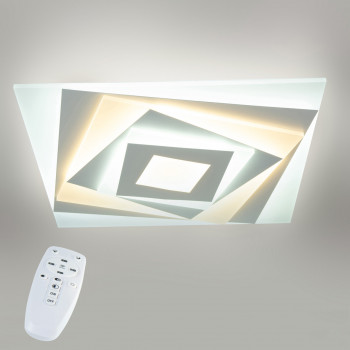 Потолочная LED люстра, светильник светодиодный белый Sunlight 19726/500