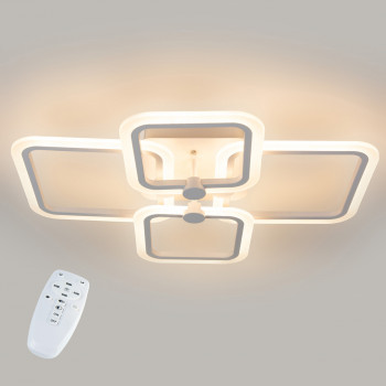Потолочная LED люстра, светильник светодиодный белый Sunlight  5667/2+2
