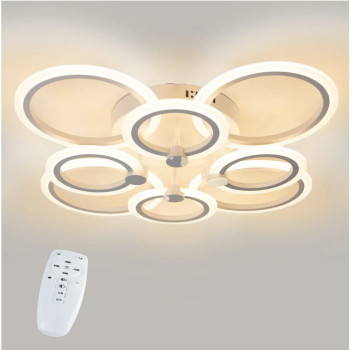 Потолочная LED люстра, светильник светодиодный белый Sunlight 6326/4+4