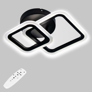 Потолочная LED люстра, светильник светодиодный Sunlight черный 6325/1+1S