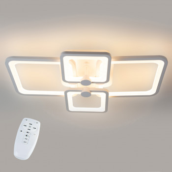 Потолочная LED люстра, светильник светодиодный белый Sunlight  5338/2+2