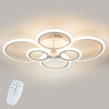 Потолочная LED люстра, светильник светодиодный белый Sunlight 6326/2+2+2