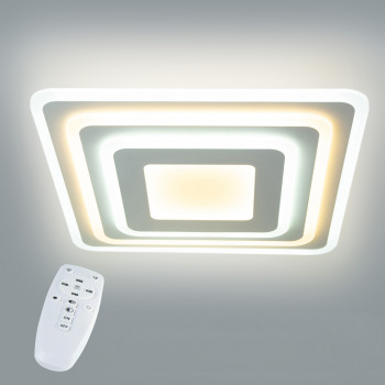 Потолочная LED люстра, светильник светодиодный белый Sunlight 19718/500