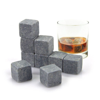 Кубики для охлаждения напитков Whiskey Stones 9шт. стеатитовые камни для охлаждения виски/коньяка