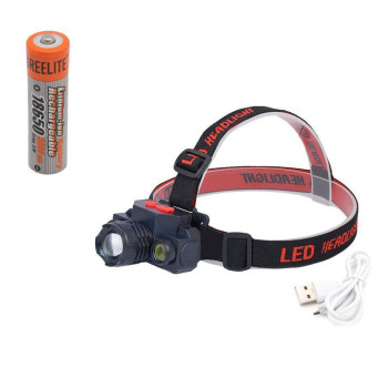 Комплект налобный фонарь КХ-1805 и аккумулятор GreeLite Li-ion 18650 3.7V (5800 mAh), аккумуляторный фонарь Комплект налобный фонарь КХ-1805 и аккумулятор GreeLite Li-ion 18650 3.7V (5800 mAh), аккумуляторный фонарь
