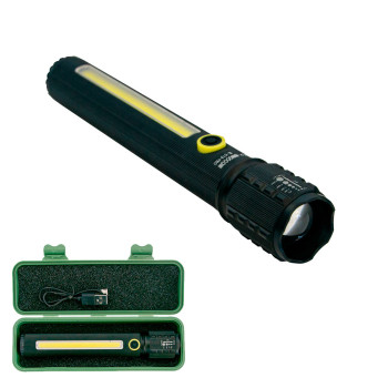 Мощный LED фонарь BL-C73-P50 COB фонарик ручной с USB зарядкой, светодиодный карманный фонарь Мощный LED фонарь BL-C73-P50 COB фонарик ручной с USB зарядкой, светодиодный карманный фонарь