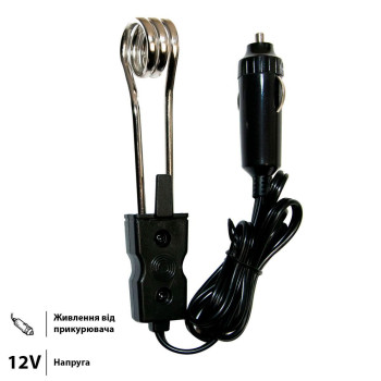 Автомобильный кипятильник 12 вольт Immersion heater deluxe Черный, кипятильник в машину от прикуривателя