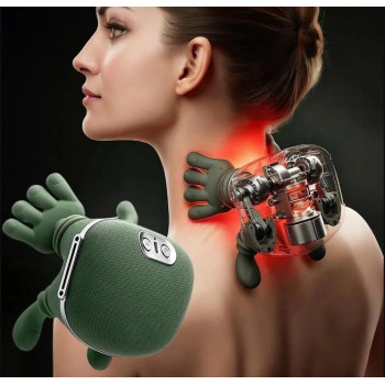 Масажер для шеи з ручками Shoulder and Neck Massager FZ-831 Зеленый, электрический массажер для всего тела Масажер для шеи з ручками Shoulder and Neck Massager FZ-831 Зеленый, электрический массажер для всего тела