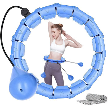 Хулахуп для похудения Hoola Hoop Massager Синий обруч хулахуп для талии - масажний обруч для похудения