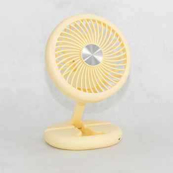 Компактный мини вентилятор на аккумуляторе Mini Fan W1646 Жёлтый — складной настольный USB вентилятор Компактный мини вентилятор на аккумуляторе Mini Fan W1646 Жёлтый — складной настольный USB вентилятор