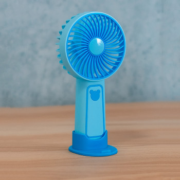Вентилятор на аккумуляторе mini fan TX265 Синий, портативний мини вентилятор настольный с подставкой Вентилятор на аккумуляторе mini fan TX265 Синий, портативний мини вентилятор настольный с подставкой