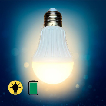 Led лампа аккумуляторная SmartCharge E27 5W, смарт лампочка на аккумуляторе - аварийная лампа Led лампа аккумуляторная SmartCharge E27 5W, смарт лампочка на аккумуляторе - аварийная лампа