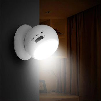 Светодиодная лампа с датчиком движения на аккумуляторе Белая Motion Sensor Light, светильник настенный Светодиодная лампа с датчиком движения на аккумуляторе Белая Motion Sensor Light, светильник настенный