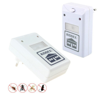 Электромагнитный опугиватель мишей Pest Repeller Riddex Комплект 2 шт., отпугиватель грызунов, тараканов Электромагнитный опугиватель мишей Pest Repeller Riddex Комплект 2 шт., отпугиватель грызунов, тараканов