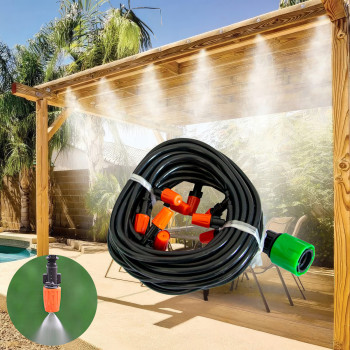 Туманообразователь Patio Mistcooling Kit 10M BD-182 Зеленый коннектор, система поливу туман для теплиц Туманообразователь Patio Mistcooling Kit 10M BD-182 Зеленый коннектор, система поливу туман для теплиц