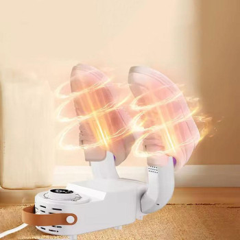 Сушилка для обуви с таймером Shoe Dryer Белая 150Вт, складная антибактериальная сушилка для разной обуви Сушилка для обуви с таймером Shoe Dryer Белая 150Вт, складная антибактериальная сушилка для разной обуви