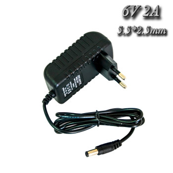 Адаптер питания 6V 2A разъём 5.5*2.5mm Model: 0620 блок питания для тонометра | блок живлення на 6 вольт