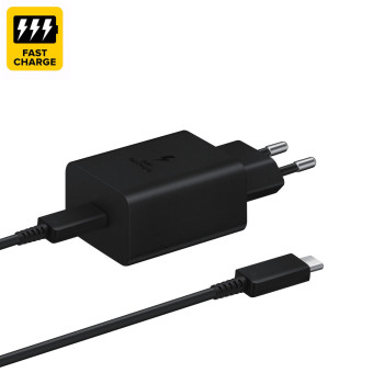Зарядка для телефона с кабелем USB TYPE-C 25W Black Edition, сетевой адаптер для зарядки смартфона Зарядка для телефона с кабелем USB TYPE-C 25W Black Edition, сетевой адаптер для зарядки смартфона