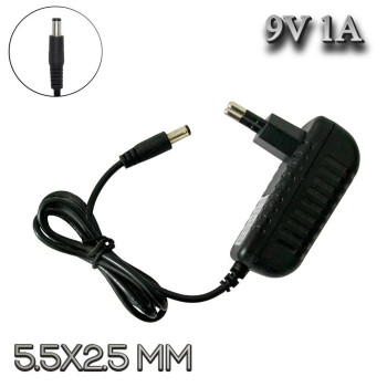 Адаптер питания 9V 1A разъём 5.5*2.5mm, блок питания для видеонаблюдения на 9 вольт | адаптер живлення