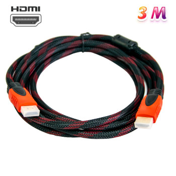 Кабель HDMI для телевизора, HDMI-HDMI 3 метра V1.4, шдмай кабель для телевизора и компьютера, шнур hdmi Кабель HDMI для телевизора, HDMI-HDMI 3 метра V1.4, шдмай кабель для телевизора и компьютера, шнур hdmi