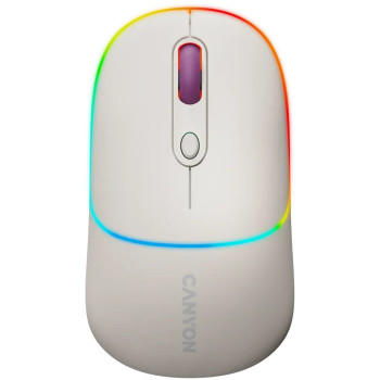 Мышь компьютерная безпроводная Canyon CNS-CMSW22RC молочная