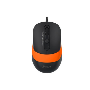 Мышь компьютерная проводная A4Tech Fstyler FM10 Black/Orange оранжевая