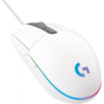 Мышь компьютерная безпроводная Logitech G102 Lightsync USB White L910-005824 белая
