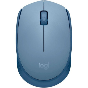 Мышь компьютерная безпроводная Logitech M171 Blue/Grey L910-006866 серо-голубая