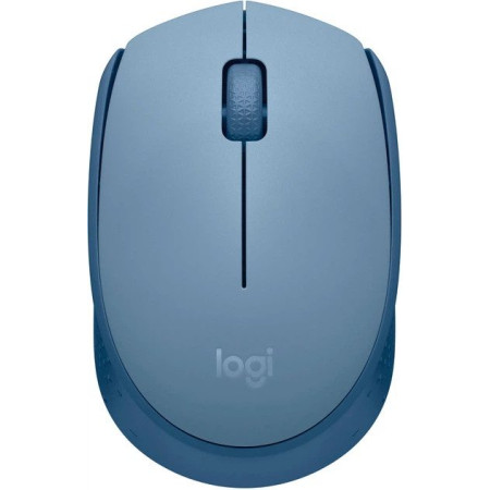 Мышь компьютерная безпроводная Logitech M171 Blue/Grey L910-006866 серо-голубая