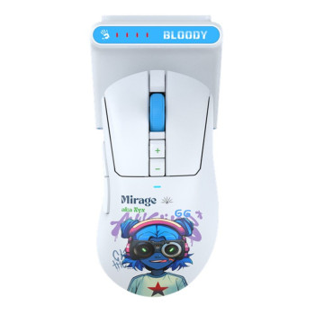 Мышь компьютерная безпроводная Bloody R73 Ultra Duo Nyx Mirage (4711421002363) белая