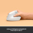 Мышь компьютерная безпроводная Logitech Lift Vertical Ergonomic Mouse Off-White L910-006475 белая