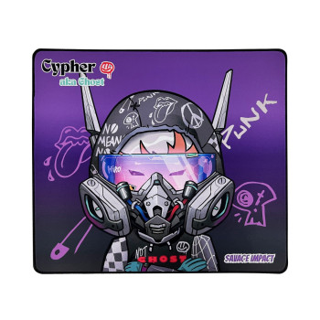 Игровая поверхность для мыши и клавиатуры Bloody BP-45W(CypherGhost) 45х40 см