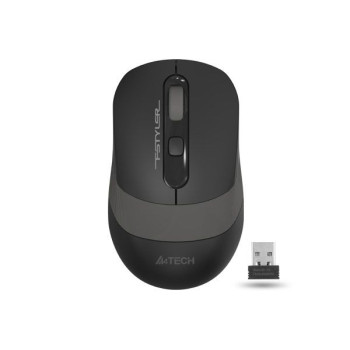 Мышь компьютерная безпроводная A4Tech Fstyler FG10 Black/Grey серая