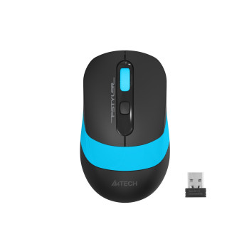 Мышь компьютерная безпроводная A4Tech Fstyler FG10S Black/Blue голубая