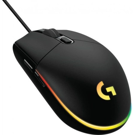 Мышь компьютерная безпроводная Logitech G102 Lightsync USB Black L910-005823 черная