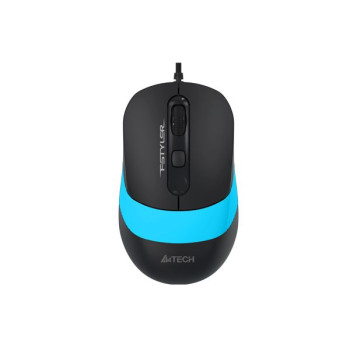 Мышь компьютерная проводная A4Tech Fstyler FM10 Black/Blue синяя