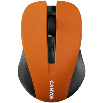 Мышь компьютерная безпроводная Canyon CNE-CMSW1O Orange оранжевая