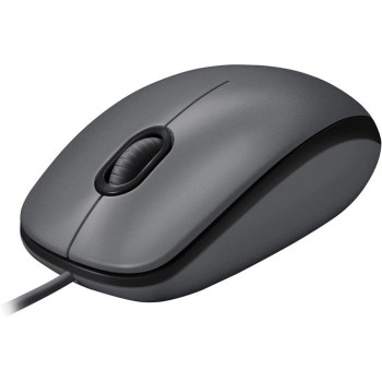 Мышь компьютерная проводная Logitech M100 Black L910-006652 черная