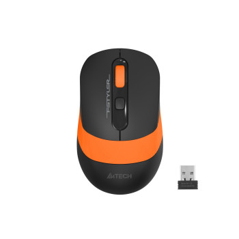 Мышь компьютерная безпроводная A4Tech Fstyler FG10S Black/Orange оранжевая