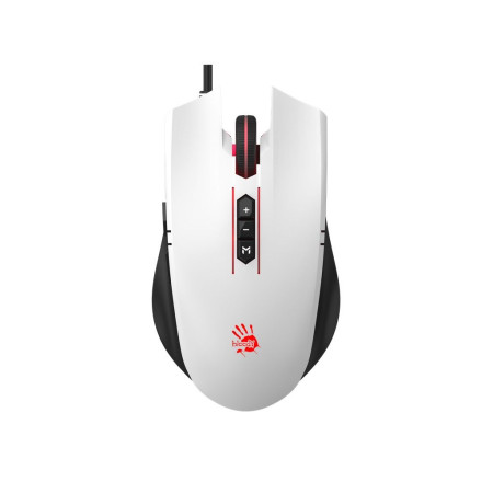 Мышь компьютерная проводная Bloody ES7 Panda White черная с белым
